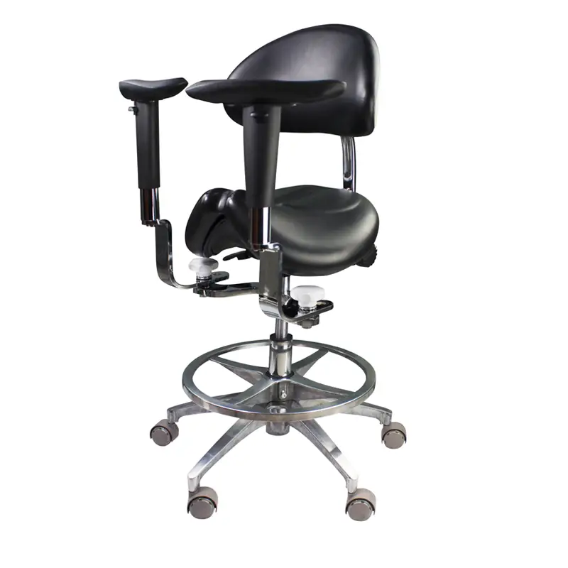 Scaun ergonomic COXO V2 pentru microscop cu suport brațe – Confort și precizie